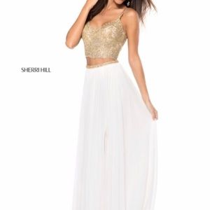 Sherri Hill two piece prom dress